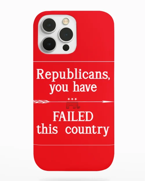 phone case featuring anti-trump design maga store