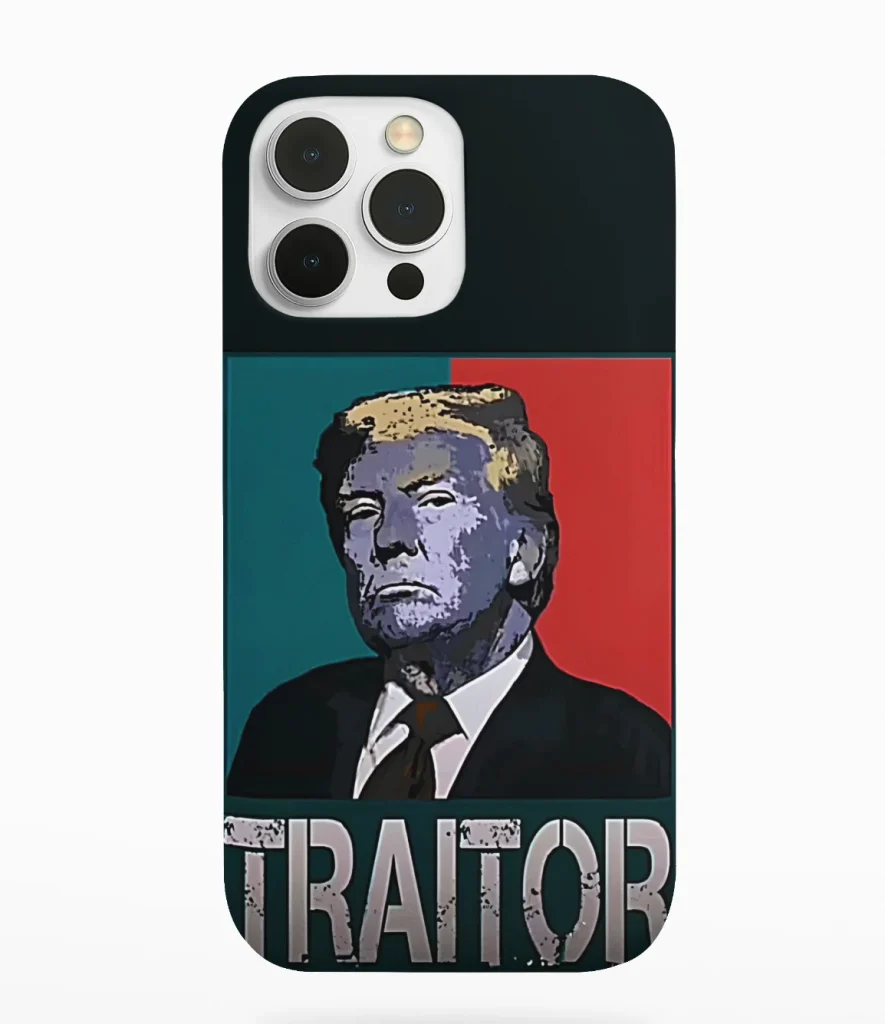 phone case featuring anti-trump design maga store