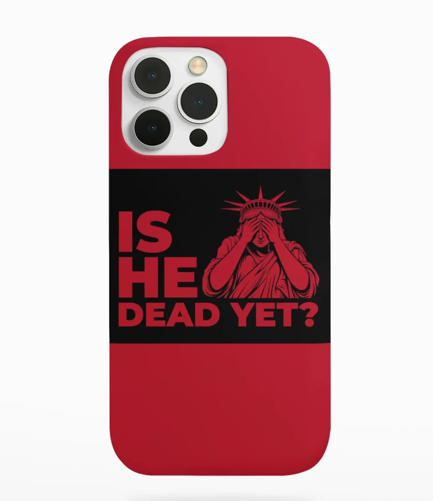 phone case featuring anti-trump design maga store