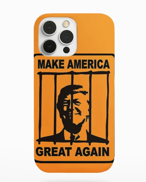phone case featuring anti-trump design maga store