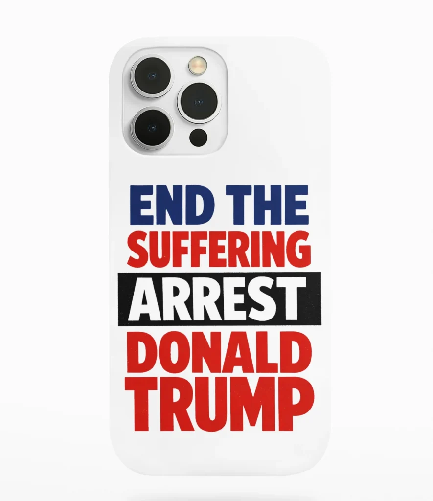 phone case featuring anti-trump design maga store