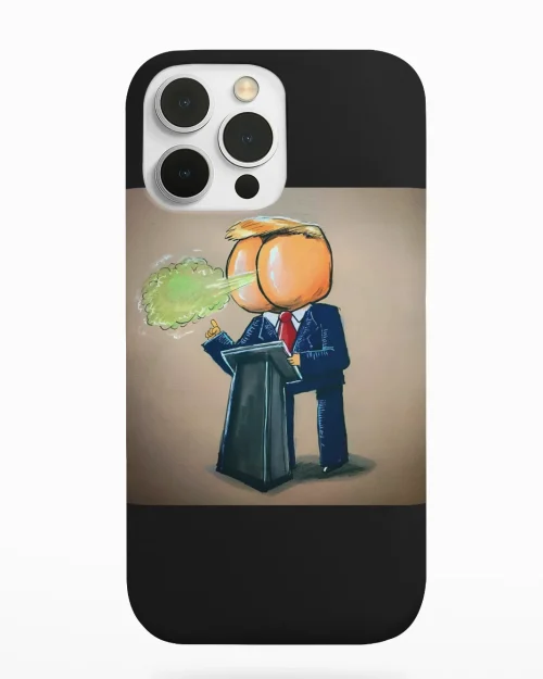 phone case featuring anti-trump design maga store
