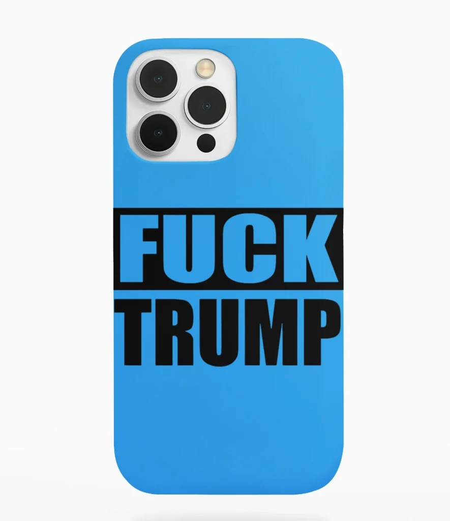 phone case featuring anti-trump design maga store