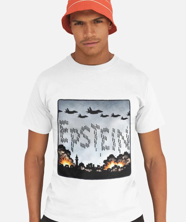 model wearing impreach trump unisex t-shirt