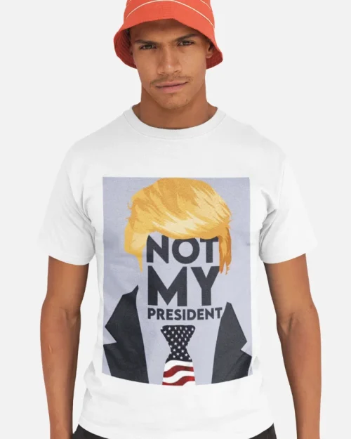 model wearing impreach trump unisex t-shirt