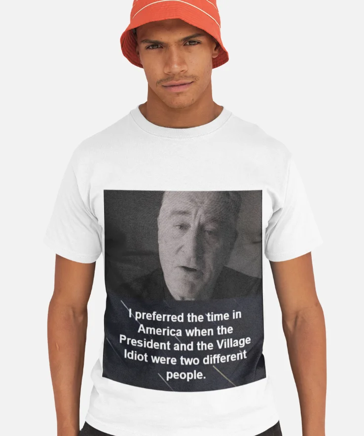 model wearing impreach trump unisex t-shirt